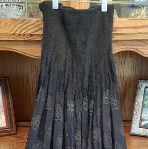 Tube top floral dress by Lapis NEW